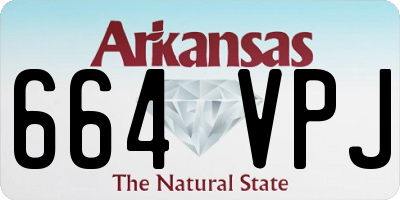 AR license plate 664VPJ