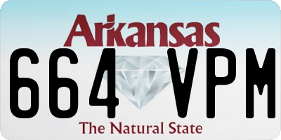 AR license plate 664VPM