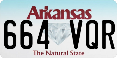 AR license plate 664VQR