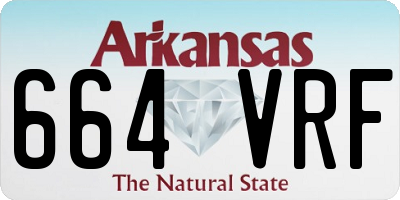 AR license plate 664VRF