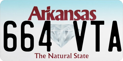 AR license plate 664VTA