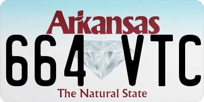 AR license plate 664VTC