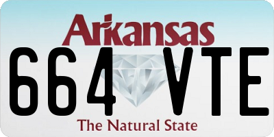 AR license plate 664VTE