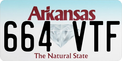 AR license plate 664VTF