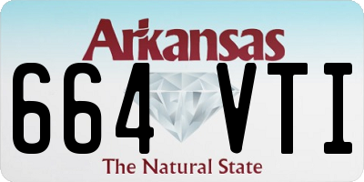 AR license plate 664VTI