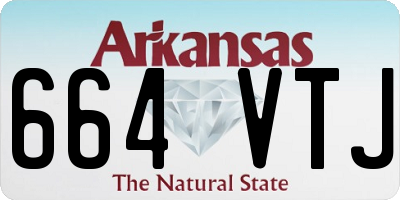 AR license plate 664VTJ