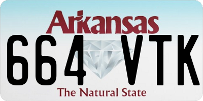 AR license plate 664VTK