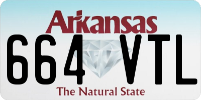 AR license plate 664VTL