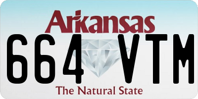 AR license plate 664VTM