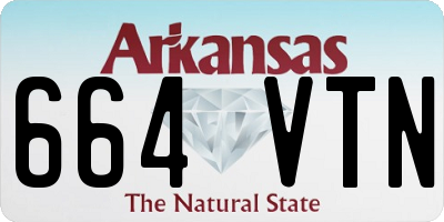AR license plate 664VTN