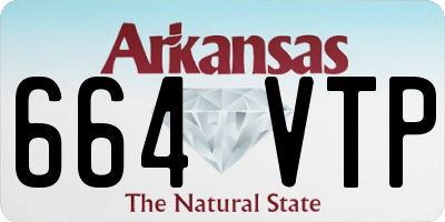 AR license plate 664VTP