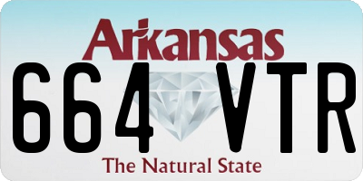 AR license plate 664VTR