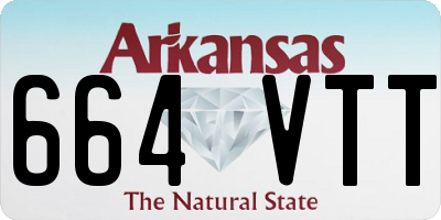 AR license plate 664VTT