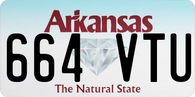 AR license plate 664VTU