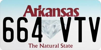 AR license plate 664VTV