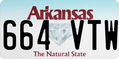 AR license plate 664VTW