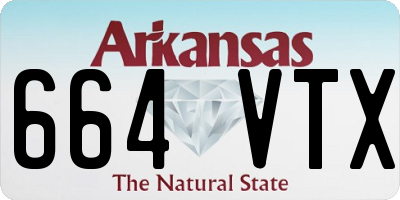 AR license plate 664VTX