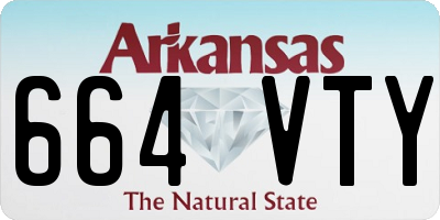 AR license plate 664VTY