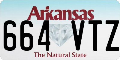 AR license plate 664VTZ