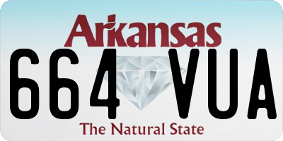 AR license plate 664VUA