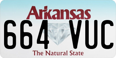 AR license plate 664VUC