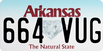 AR license plate 664VUG