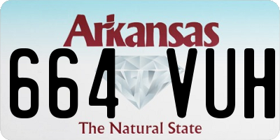 AR license plate 664VUH