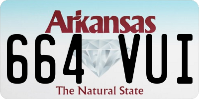 AR license plate 664VUI