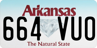 AR license plate 664VUO
