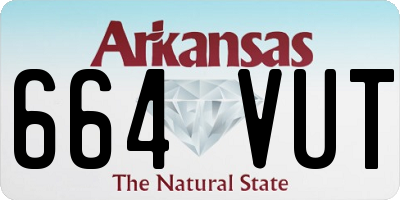AR license plate 664VUT