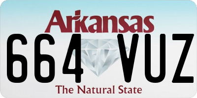 AR license plate 664VUZ
