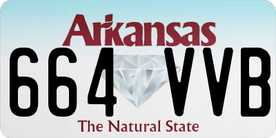 AR license plate 664VVB