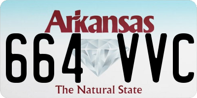 AR license plate 664VVC
