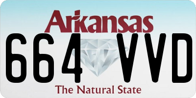 AR license plate 664VVD