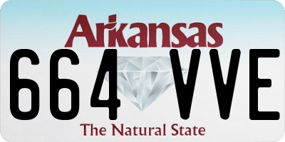 AR license plate 664VVE