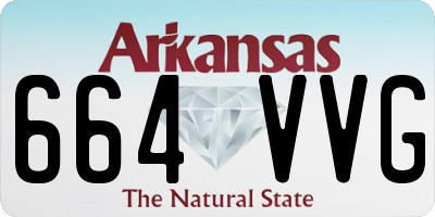 AR license plate 664VVG