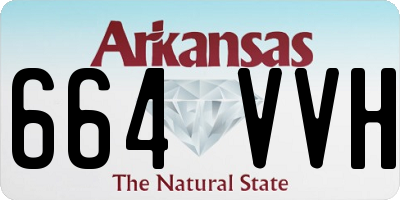 AR license plate 664VVH