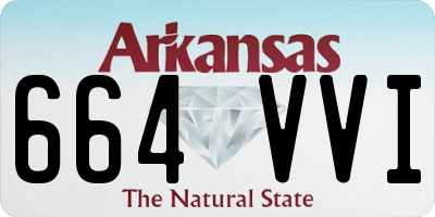 AR license plate 664VVI