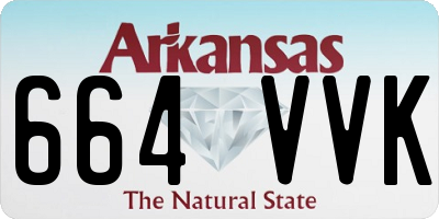 AR license plate 664VVK