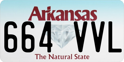 AR license plate 664VVL