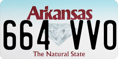 AR license plate 664VVO