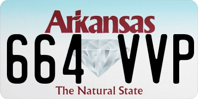 AR license plate 664VVP