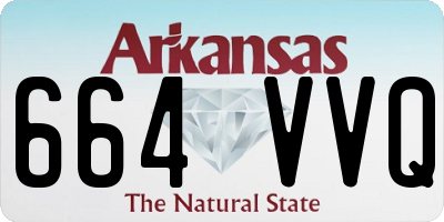 AR license plate 664VVQ