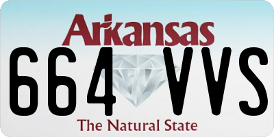 AR license plate 664VVS