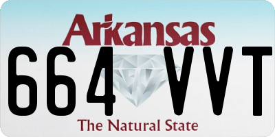 AR license plate 664VVT