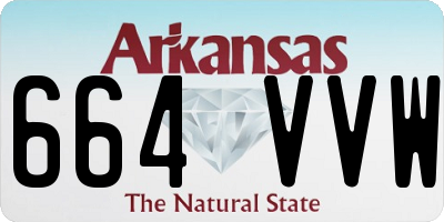 AR license plate 664VVW