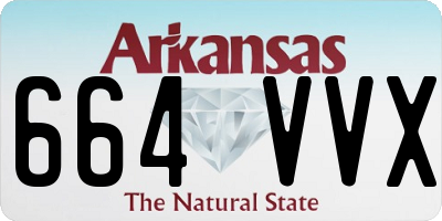 AR license plate 664VVX