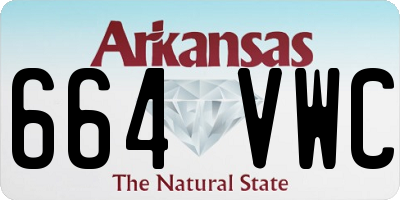 AR license plate 664VWC
