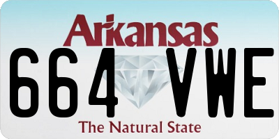 AR license plate 664VWE