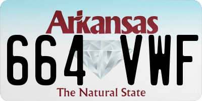 AR license plate 664VWF